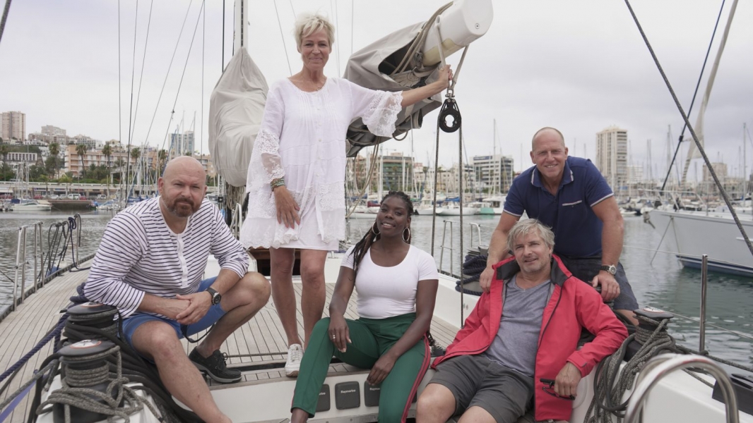 Five well known dutch contestant on the sailing adventure of their lives in ‘All Hands On Deck’